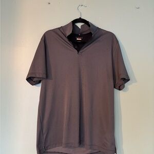 Men's Gray Short Sleeve Shirt